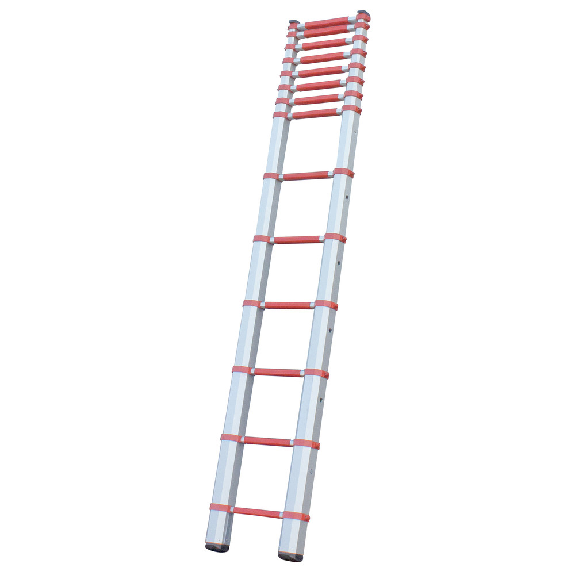 Teleskopleiter nach EN 1147, rot, 350 cm Teleskopleiter nach EN 1147, rot, 350 cm-Beschreibung lesen