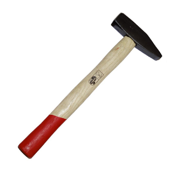 Schlosserhammer mit stabilem Holzstiel, Kopfgewicht 500 g Schlosserhammer mit stabilem Holzstiel, Kopfgewicht 500 g-Beschreibung lesen