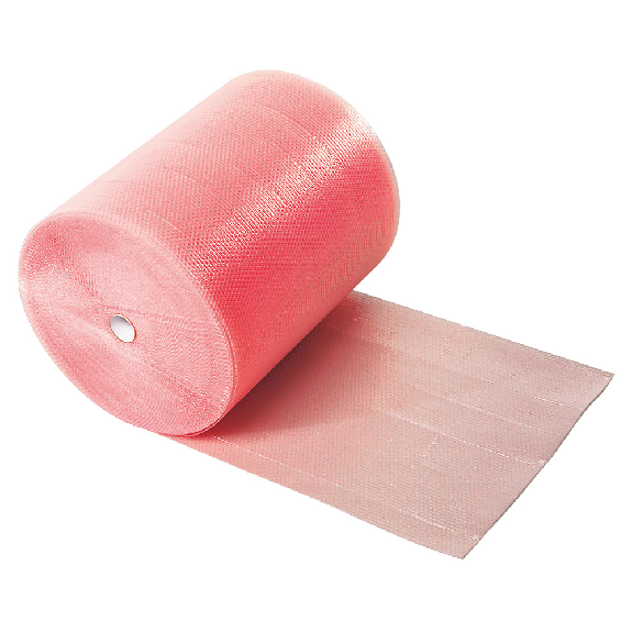 Luftpolsterfolie, ESD, 600 mm x 100 m, 3-lagig-Beschreibung lesen