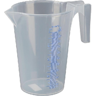 Cup de mesure de presse PP, transparent, 1,0 L-Beschreibung lesen