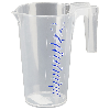 Messbecher PP, transparent, 1,0 l