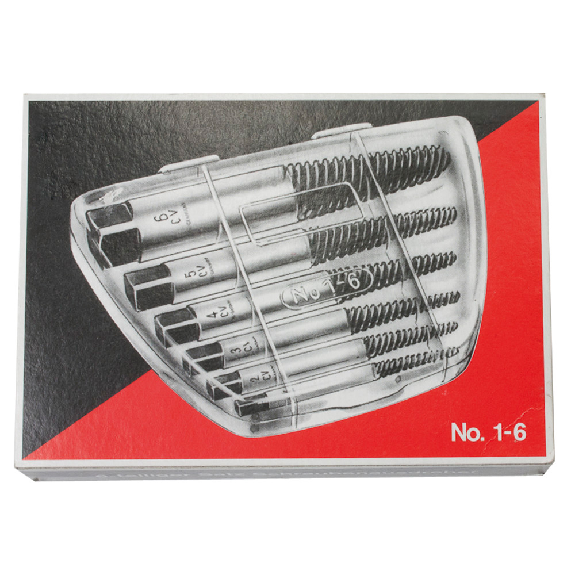 Kit de boutique à vis de Dönges Profi, pour vis m3-m24, 6 parties-Lire la description