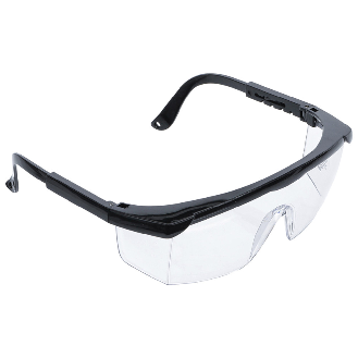 Schbrille mit verstellbarem Bügel, EN 166, transparent-Beschreibung lesen