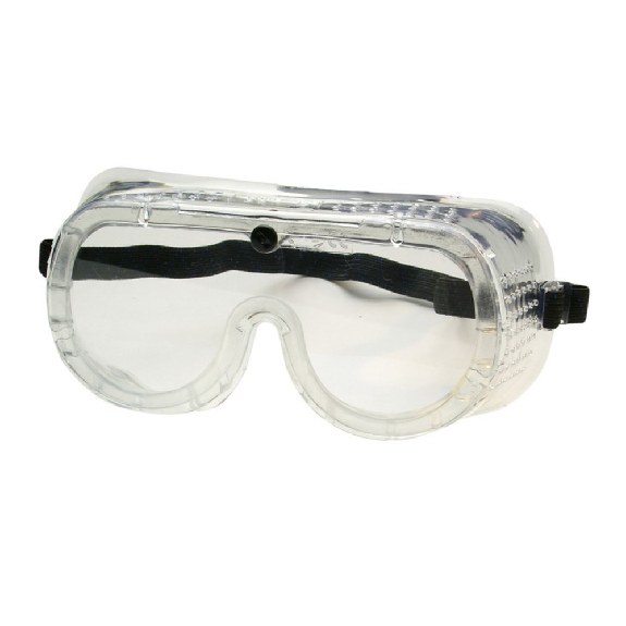 Lunettes de sécurité BGS, transparentes, avec un élastique avec des trous de ventilation-Leggi tutto