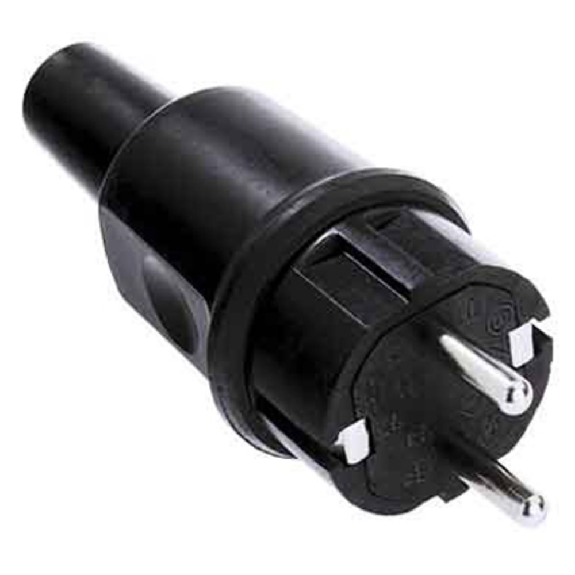 SCHO-Stecker Gummi, DIN 49441-2-AR1, IP44, gerade, 16 A-Beschreibung lesen