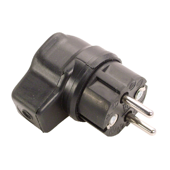 SCHO-Vollgummi-Winkelstecker, IP44, schwarz SCHO-Vollgummi-Winkelstecker, IP44, schwarz-Beschreibung lesen
