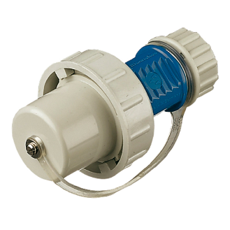 Scho Stecker, IP68, blau/grau-Beschreibung lesen