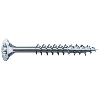 Vis à bois aggloméré tête fraisée empreinte Torx acier zingué blanc partiellement filetées Wirox, Ø 5 mm, longueur 90 mm, boîte