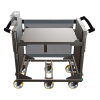 Chariot ergonomique avec volet anti-chute (VAC) 1200 x 800