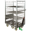Chariot de préparation avec étagères et butées