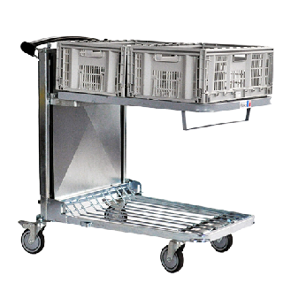 Chariot ergonomique Plateau 800 x 600-Lire la description