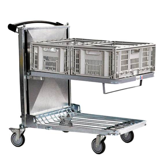 Chariot ergonomique Plateau 800 x 600 Chariot ergonomique Plateau 800 x 600-Lire la description