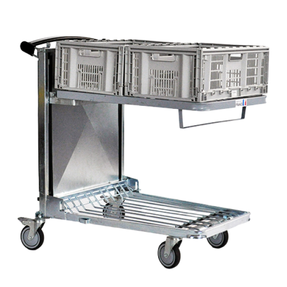 Chariot ergonomique Plateau 800 x 600 Chariot ergonomique Plateau 800 x 600-Lire la description