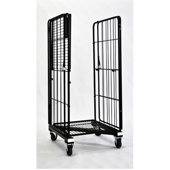 Roll emboîtable zingué noir avec étagère relevable Roll emboîtable zingué noir avec étagère relevable-Lire la description