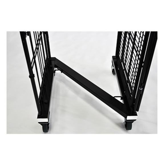 Roll emboîtable zingué noir avec étagère relevable Roll emboîtable zingué noir avec étagère relevable-Lire la description