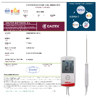 Thermomètre étalonné EBRO TTX 200 avec certificat d'étalonnage accrédité (accepté par le COFRAC)-Lire la description