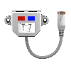 Kabel-Splitter, Y-Adapter, Ethernet + ISDN, geschirmt