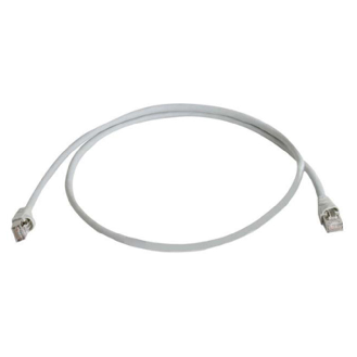 Patchkabel Cat. 6A 2xRJ45 mit S/FTP, grau, geschirmt, 7,5 m-Beschreibung lesen