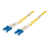 Duplex Patchkabel LC/LC 9/125µ OS2, gelb, 2,0 mm, 5,0 m
