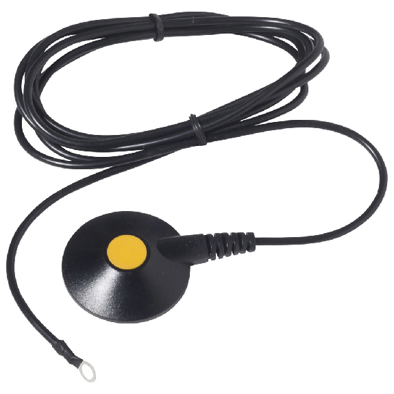 Ligne de terre réchauffée avec capuchon de protection, ESD, œillet DK / 4 mm de 10 mm, longueur de 4,5 m de 4,5 m-Leggi tutto