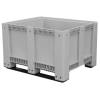 Contenedor plástico liso para baterías con patín  1.200 x 1.000 x 760 (610 kg)