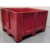 Contenedor plástico liso rojo 1.200 x 1.000 x 760 mm