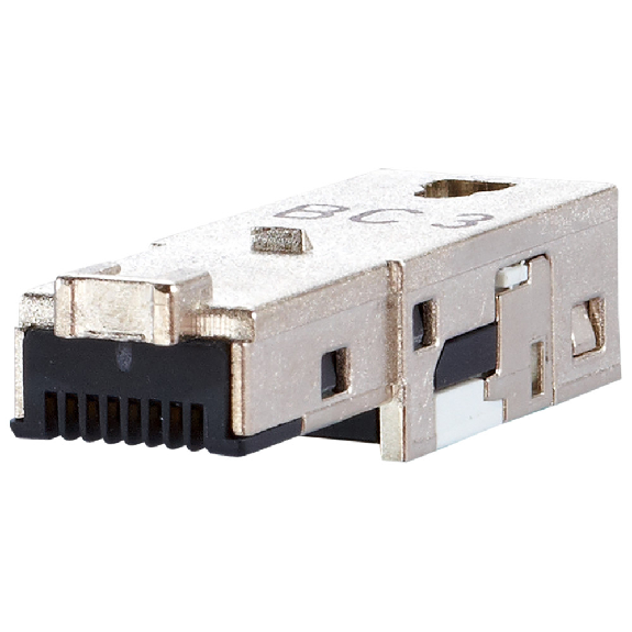 Steckereinsatz E-DAT Industry RJ45, field plug insert, Cat. 6A-Beschreibung lesen