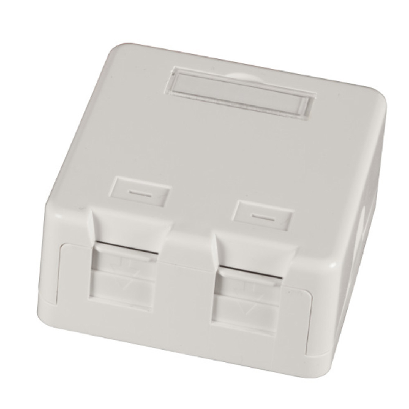 Keystone Verteilerbox Aufp, 2-Port, leer, reinweiß Keystone Verteilerbox Aufp, 2-Port, leer, reinweiß-Beschreibung lesen