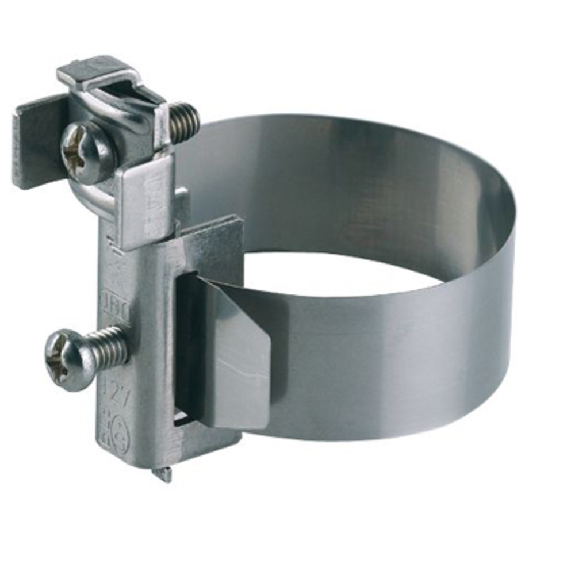 Banderdungsschelle VA, Typ 927/1, für Rohr-Ø 3/8 - 1.1/2 " Banderdungsschelle VA, Typ 927/1, für Rohr-Ø 3/8 - 1.1/2 "-Beschreibung lesen