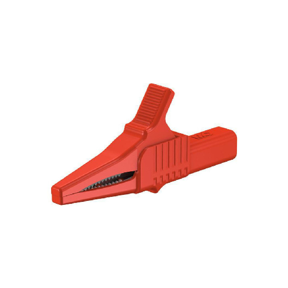 Sicherheits-Abgreifklemme CAT II, 1000 V, 4 mm, rot Sicherheits-Abgreifklemme CAT II, 1000 V, 4 mm, rot-Beschreibung lesen
