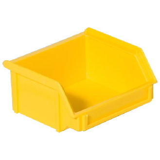 IDP-STAT-Sichtlagerkasten, ESD, 95 x 100 x 50 mm, gelb-Beschreibung lesen