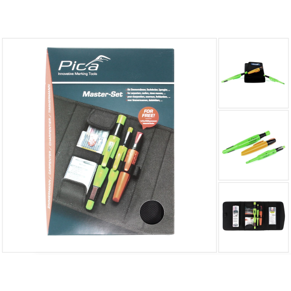 Pica Master Set Zimmermann für Zimmermänner, Dachdecker, Spengler, Maurer ( 55030 )-Beschreibung lesen