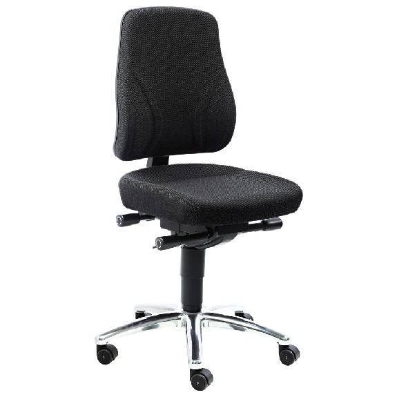 Drehstuhl Comfort Plus, mit Rollen, ESD, Stoff, schwarz-Beschreibung lesen