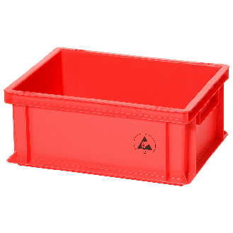 Lagerbehälter IDP-STAT, ESD, 400 x 300 x 120 mm, gelb-Beschreibung lesen