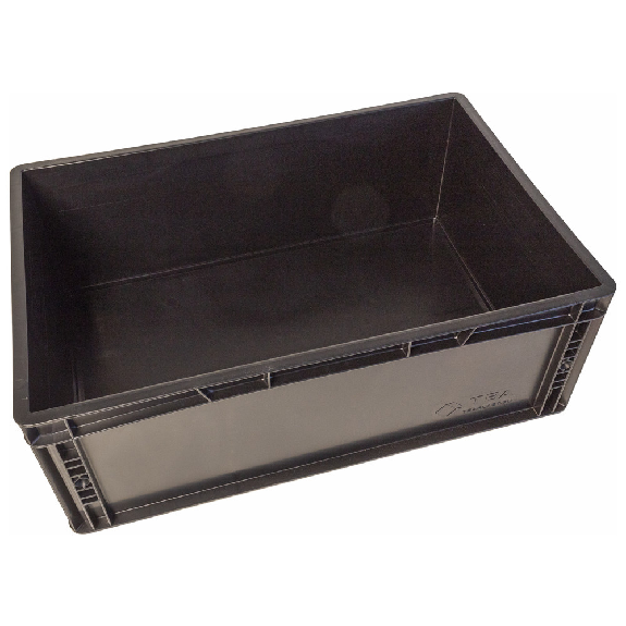 Lagerbehälter mit Unterfassgriff, ESD, 600 x 400 x 270 mm Lagerbehälter mit Unterfassgriff, ESD, 600 x 400 x 270 mm-Beschreibung lesen