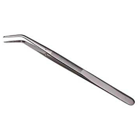 Pinzette mit Führungsstift, gebogen, spitz, 155 mm Pinzette mit Führungsstift, gebogen, spitz, 155 mm-Beschreibung lesen