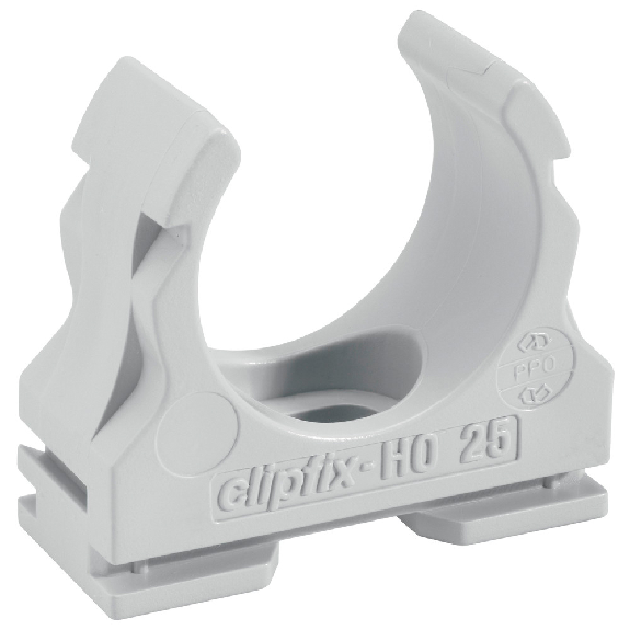 Kunststoff-Klemmschelle clipfix-H0, halogenfrei, Ø mm 16 mm, grau Kunststoff-Klemmschelle clipfix-H0, halogenfrei, Ø mm 16 mm, grau-Beschreibung lesen