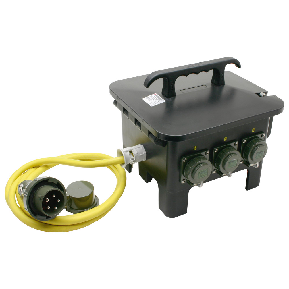 Sechsfachverteiler THW-Version 230 V/400 V, 32 A-Beschreibung lesen