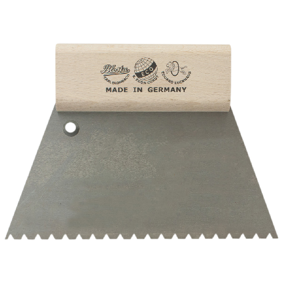 Zahnspachtel 180 mm, Zahnung B6, Zahnabstand 4,1 mm, Zahntiefe 3,6 mm Zahnspachtel 180 mm, Zahnung B6, Zahnabstand 4,1 mm, Zahntiefe 3,6 mm-Beschreibung lesen