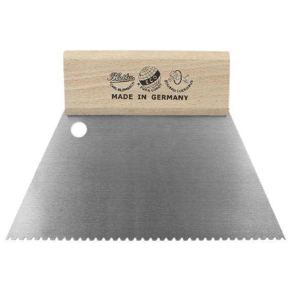 Zahnspachtel 180 mm, Zahnung B1, Zahnabstand 2,4 mm, Zahntiefe 2,0 mm Zahnspachtel 180 mm, Zahnung B1, Zahnabstand 2,4 mm, Zahntiefe 2,0 mm-Beschreibung lesen