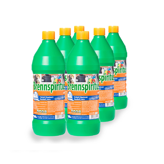 Brennspiritus EU 6 x 1L Flasche-Beschreibung lesen