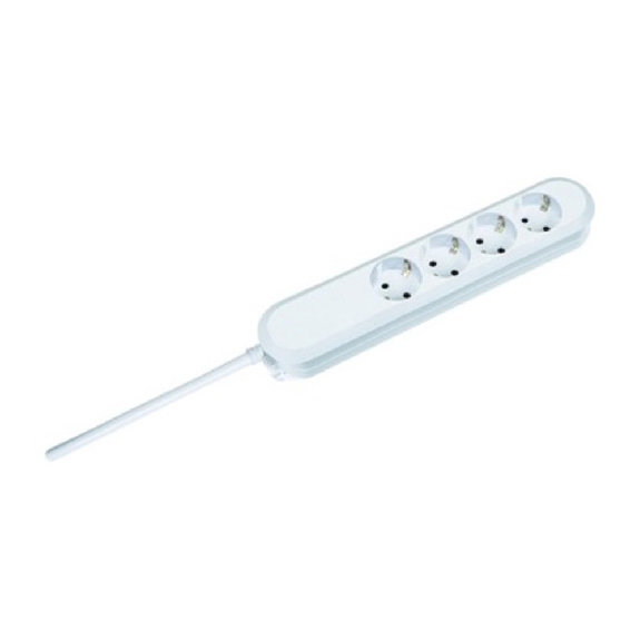 Bachmann Socket Strip, 4 fois, protection de contact prolongée, noir-Lire la description