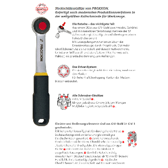 Steckschlüsselgarnitur 1/4", 36-teilig-Beschreibung lesen