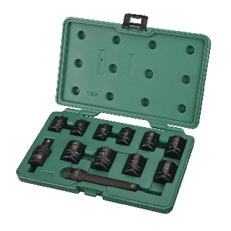 Kraftschrauber Steckschlüssel Satz 1/2" 12-tlg.-Beschreibung lesen