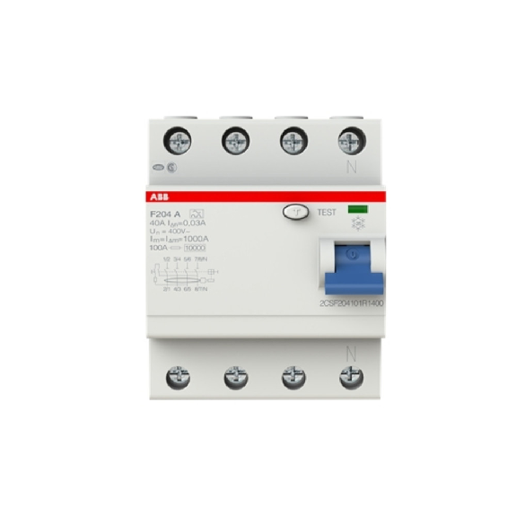 Abb Fi Control Interrupteur par m compact, 4 broches, 40 A, 30 Ma-Leggi tutto