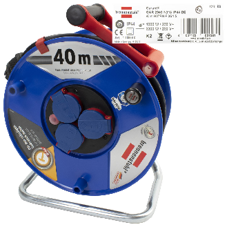 Baustellen-Kabeltrommel Garant, IP44, H07RN-F 3G1,5 mm², 25 m-Beschreibung lesen