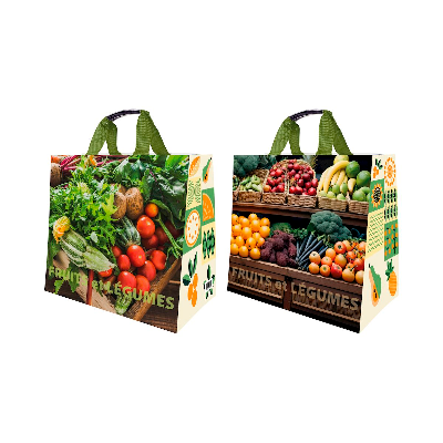 Sacs cabas PP Tissé "Fruits & légumes"
