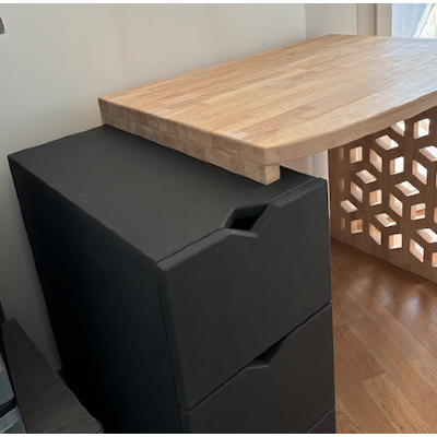 Bureau en hévéa