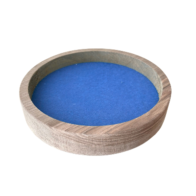 Piste de dés bleue en noyer